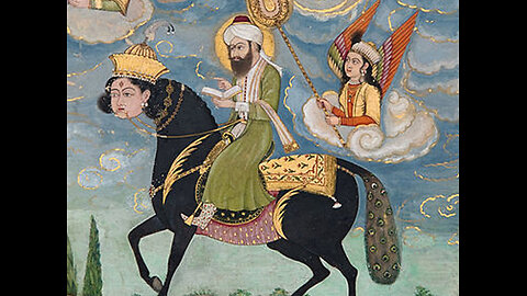 Mohammed und das Fliegende Maultier Buraq-Reise von Mekka nach Jerusalem