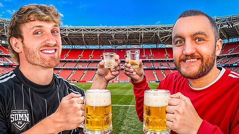 Drinking Vodka With Logan Paul At Sidemen Charity Match!