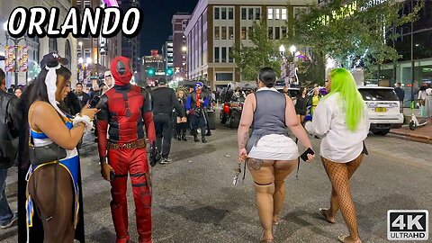 Shocking Footage Shows Halloween Night Gone Wild Walking in Orlando