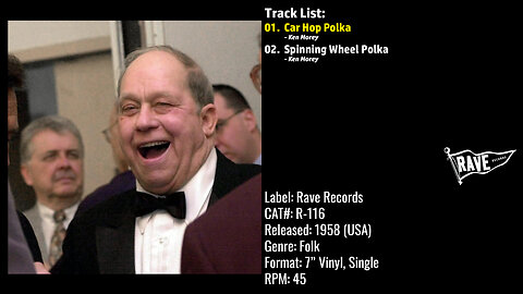 Joe Timmer & His Orchestra – Car Hop Polka (Full Record) – 1958 – CAT.# R–116