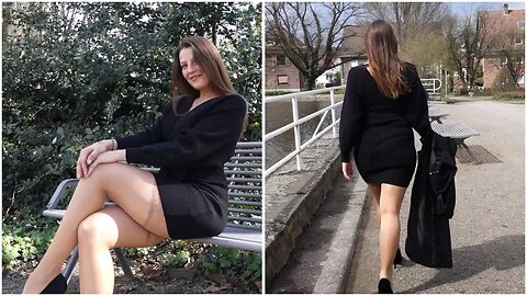 MINI DRESS, STOCKINGS and HIGH HEELS - Winter Style | Kats little world