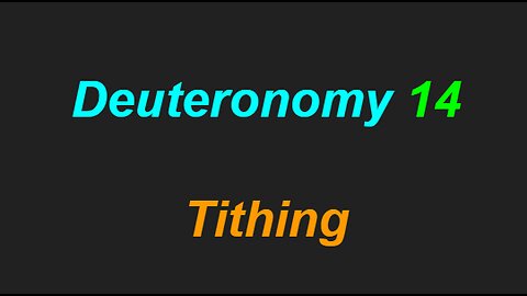 What Tithing Is and Is NOT