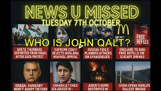 NEWS U MISSED WITH PAUL BROOKER & DREW DEMI TUESDAY 7TH OCTOBER 2025 WHO IS JOHN QALT?