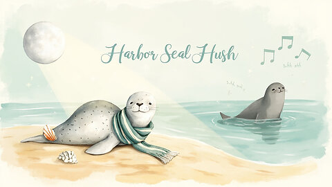 Harbor Seal Hush | Gentle Lullaby-Pop for Kids (Soft “Shh-Shh” Waves & Moonlit Calm)