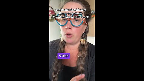 If you are a healer, find your foundation