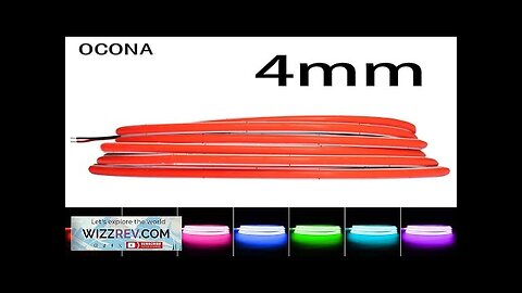 OCONA DC 12V 24V Super Thin 4mm Multi-Color COB LED Strip Lights Review