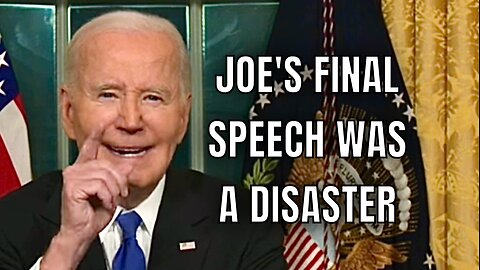 Joe just LOST to the Teleprompter for his FAREWELL SPEECH 🤦‍♂️