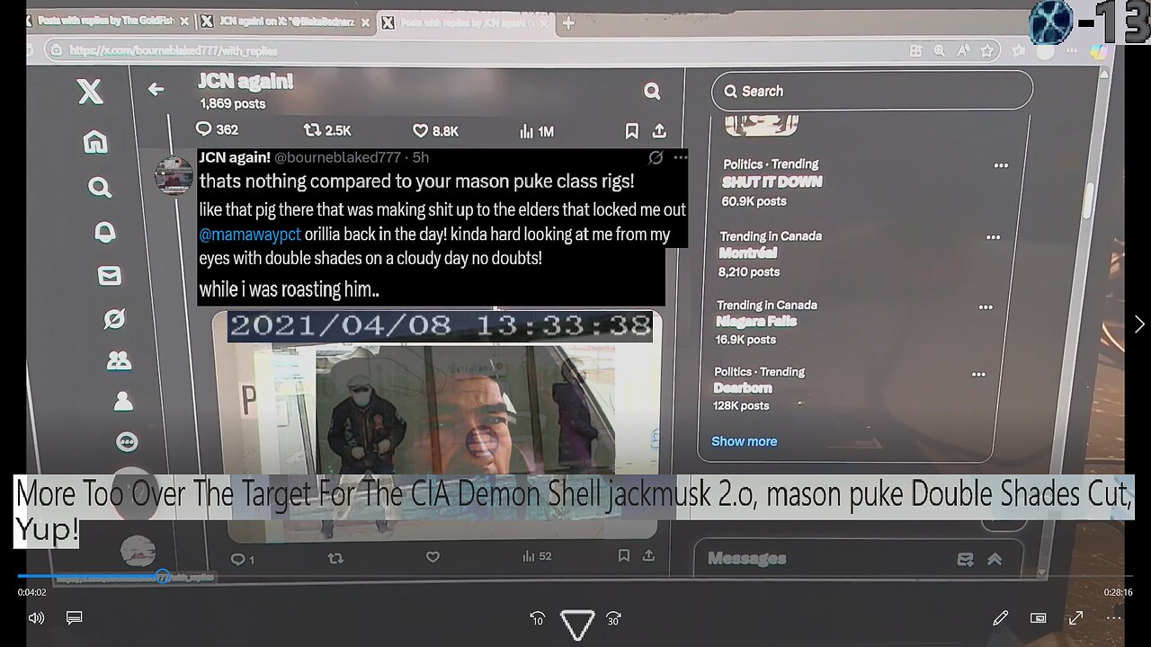 More Too Over The Target For The CIA Demon Shell jackmusk 2.o, mason puke Double Shades Cut, Yup!