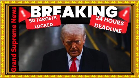 BREAKING NOW! US MILITARY ACTION COULD COME WITHIN 24 HOURS, US PRESIDENT GIVEN MAP OF 50 TARGETS
