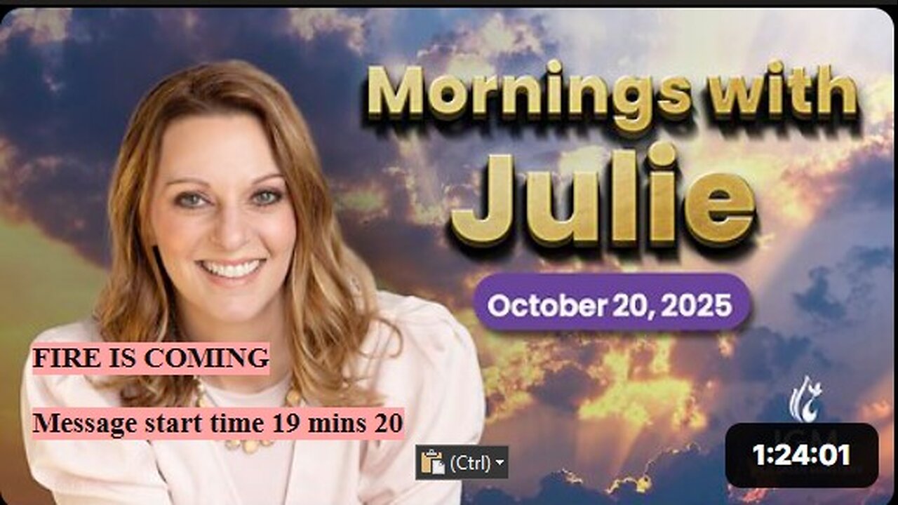 Julie Green subs FIRE IS COMING