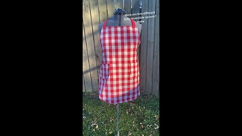 Reversible apron #tiktok #sewing #handmade #crafting