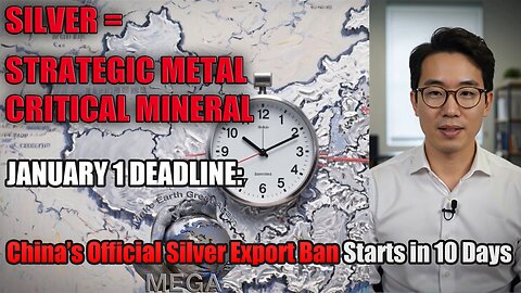 JANUARY 1 DEADLINE: China’s Official Silver Export Ban Starts in 10 Days