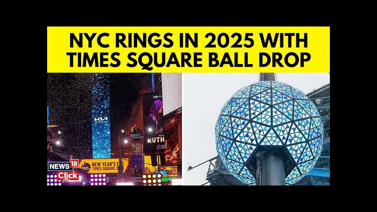 New Year Celebration | NYC Ball Drop Final Countdown, Revelers Gather In Times Square | N18G