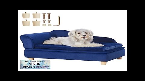 VEVOR Pet Sofa Dog Couch for Medium-Sized Dogs and Cats Soft Velvety Review