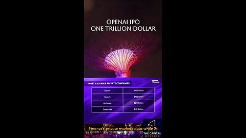 ONE TRILLION DOLLAR, OPENAI IPO