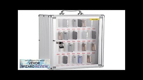 VEVOR 36 Slots Cell Phone Cabinet Silver Aluminum Alloy Pocket Chart Storage Review