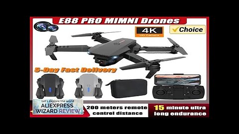 New E88Pro RC Drone 4K Professinal With 1080P Wide Angle Dual HD Review