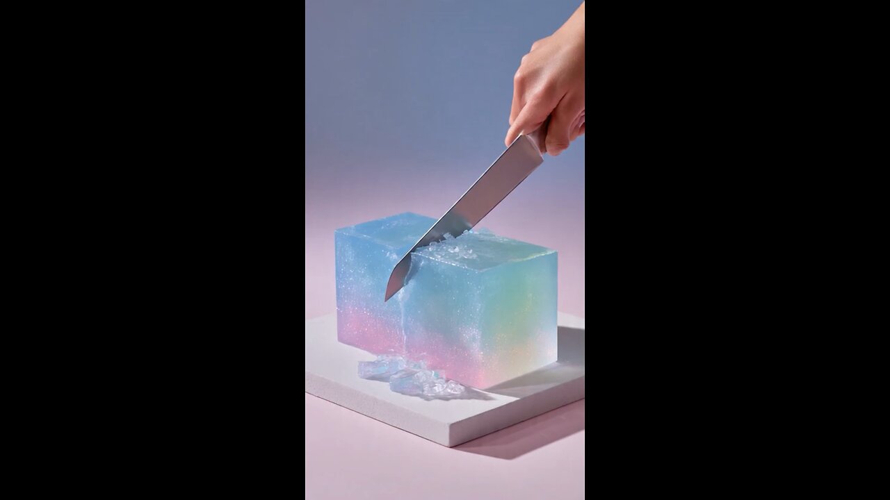 Cutting Aurora Ice Has Never Looked This Magical