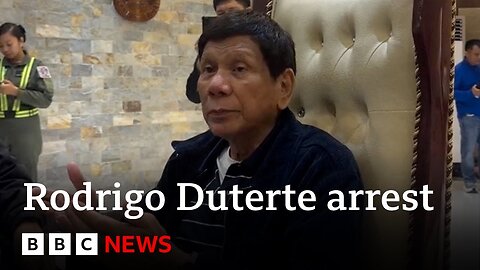 Rodrigo Duterte, former Philippines president, arrested over drug killings | BBC News