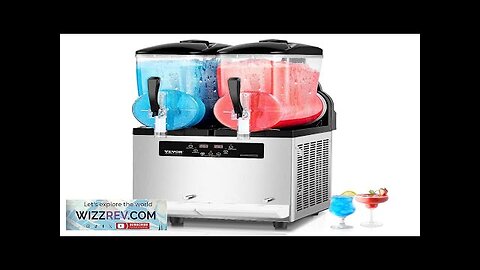 12Lx2 Tank Commercial Slushy Machine Margarita Smoothie Frozen Drink Maker Review