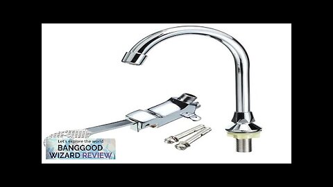 Single Handle Foot Pedal Valve Faucet Kitchen Bathroom Copper Basin Sink Tap Review