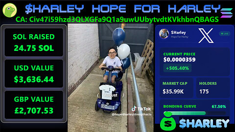 PLEASE HELP $HARLEY HOPE FOR HARLEY TRADING FUNDRAISER