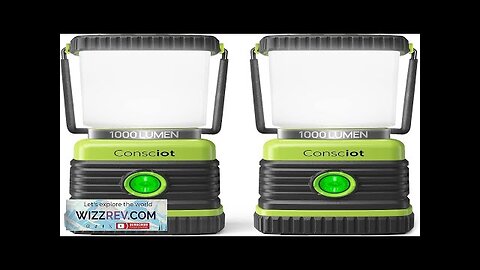 LED Camping Lantern Consciot Battery Powered Camping Lights 1000LM 4 Light Modes Review