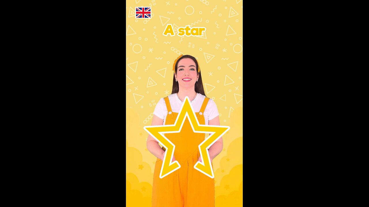 Let's learn shapes in English 1 #kids #learning #toddlers #beginner #education #preschool #geometry