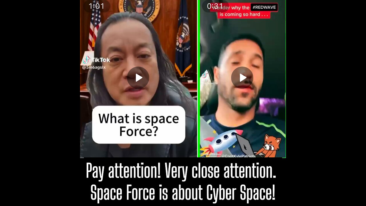 SPACE FORCE is about CYBER SPACE