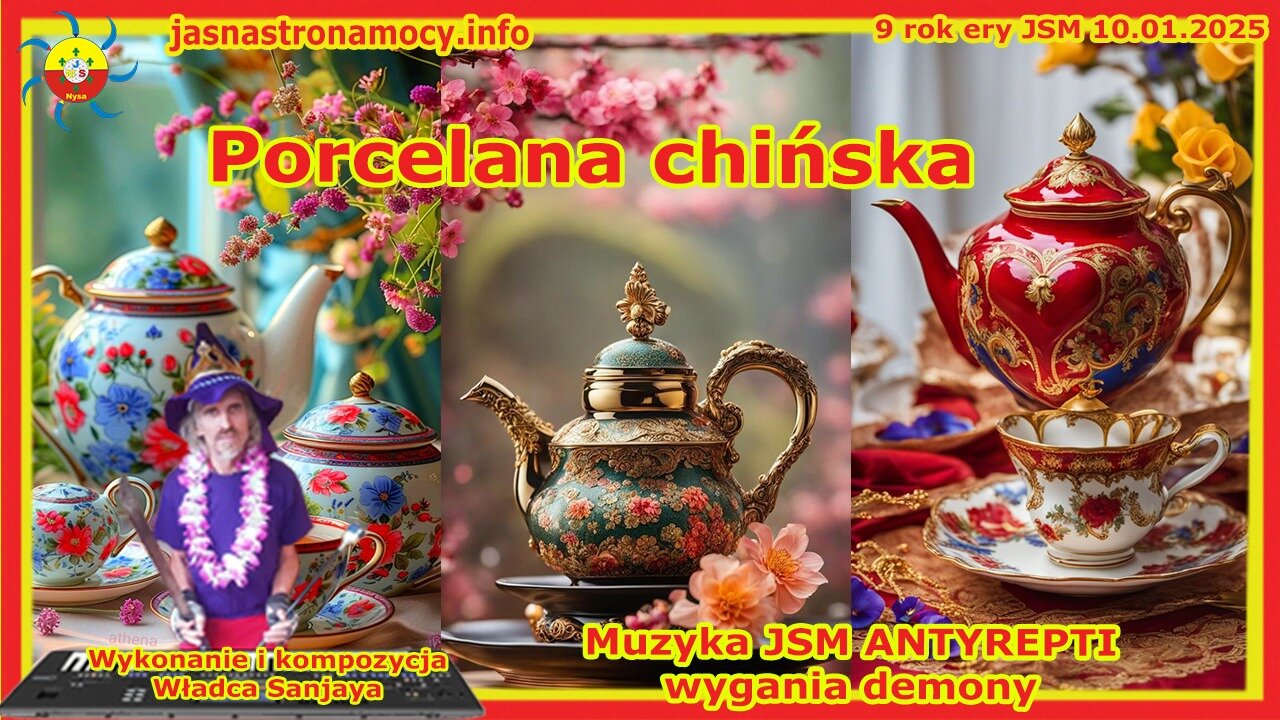 Porcelana Chińska Wykonanie i kompozycja Władca Sanjaya Muzyka JSM ANTYREPTI