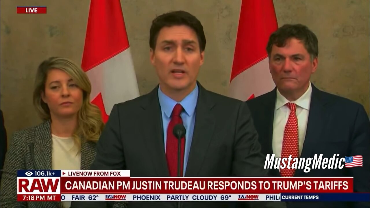 #Breaking News Trudeau's attempt to speak to Americans is a comedy show!