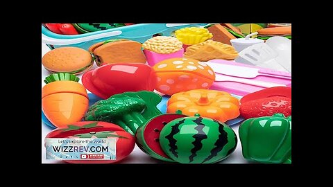 Plastic Food Toy DIY Cake Cutting Fruit Vegetable Pretend Play Toys Kids Review