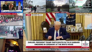 Tulsi Gabbard swearing in ceremony at the White House.