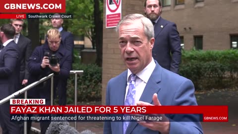 Nigel Farage statement following the sentencing of an Afghan migrant who threatened to kill him