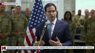 🇺🇸 Secretary of State Marco Rubio Briefs Press at Kiryat Gat Coordination Center in Israel [LIVE]