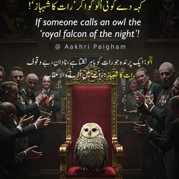 (Zarb-e-Kaleem-154) Khushamad (Flattery)