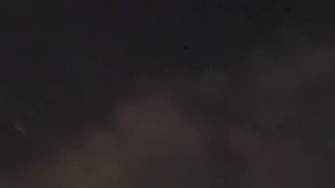 Starlink debris seen over the skies of Sacramento County, California.