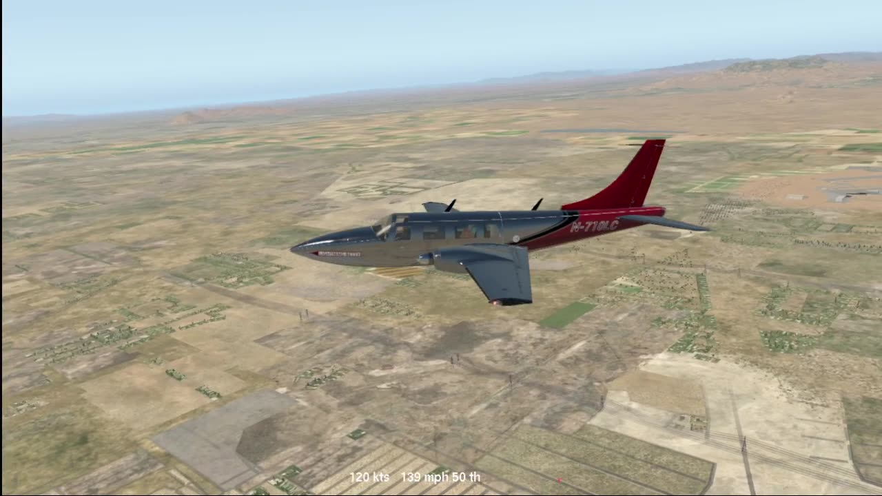 Aerostar 601p - Ubuntu Training in Xplane 11 - KFFZ 2025 -