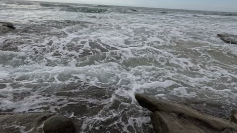 WILD WINDANSEA Hangout UNIQUE Sandstone Reef #4k #nature #waves #sandiego Oct 2025
