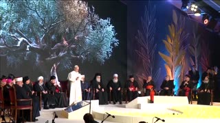 Pope speaks of hope for peace in Middle East during Lebanon visit