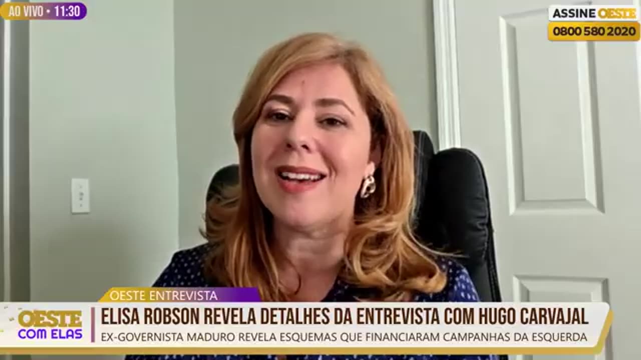 Elisa Robson detalha denúncias de ex-general venezuelano, o narcotráfico financiou campanhas do Lula.