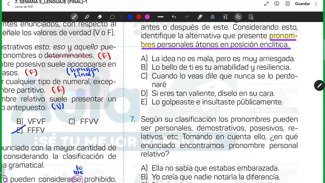 AULA 20 REGULAR 2026 - 1 | Semana 05 | Lenguaje