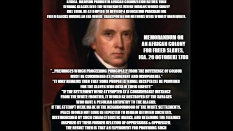 1789.10.20 James Madison Memorandum on an African Colony for Freed Slaves, CA. 20 October 1789
