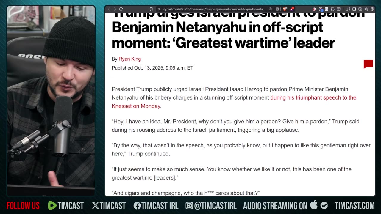 Israel WAR IS OVER, ALL Hostages Released Trump Gets STANDING OVATION | Tim Pool