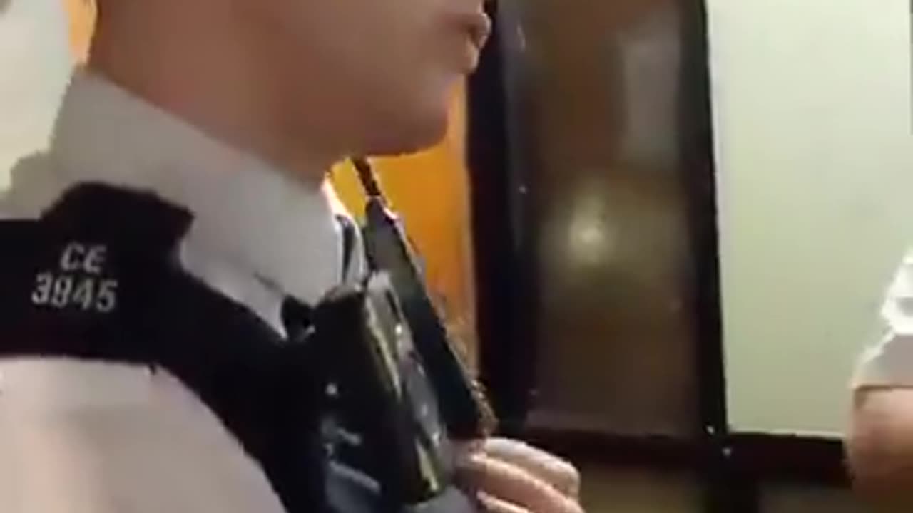British police showed up to a man's house at 4am after he posted on social media