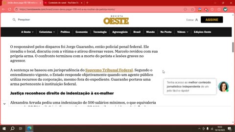 União deve pagar R$ 100 mil à ex-mulher de petista morto.mp4