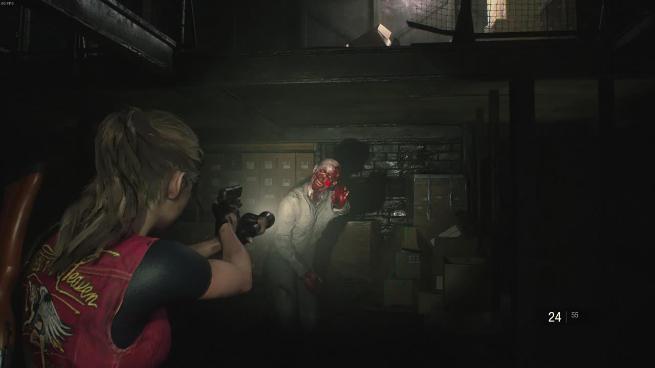 a zombie does a flip | resident evil 2