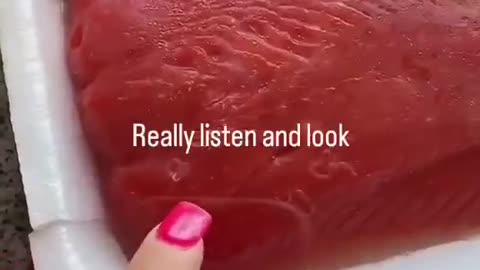 American Woman buys a salmon steak from Costco and claims it’s riddled with parasites.