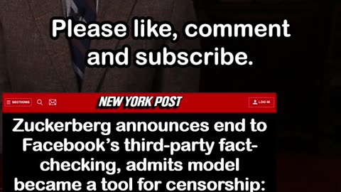 Zuckerberg Ends Facebook’s Fact-Checking Program: 'Too many mistakes'